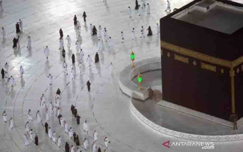 Suasana Masjidil Haram di Kota Makkah, Arab Saudi, di tengah pandemi COVID-19. (Foto: ANTARA)