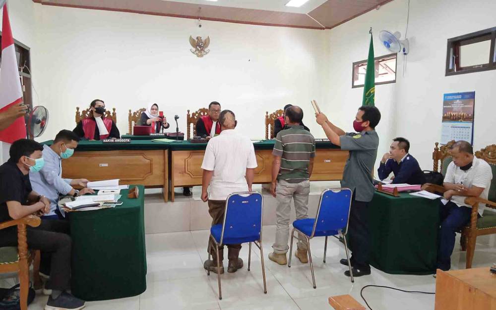 Sidang lanjutan perkara perdata antara PT BCL dan PT ABC di Pengadilan Negeri Tamiang Layang