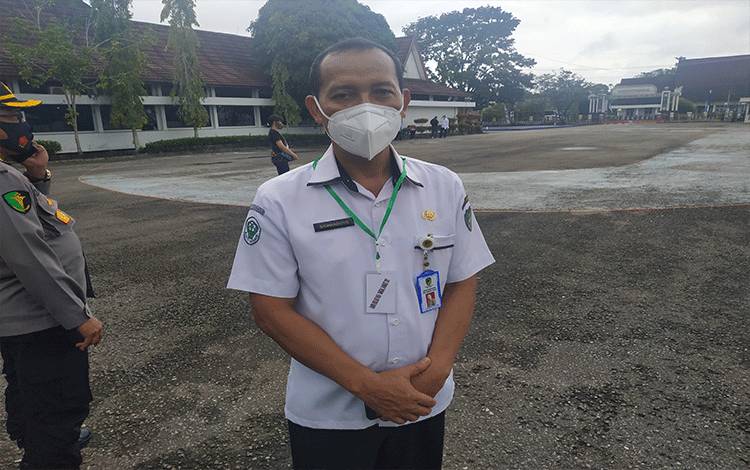 Kepala Dinas Kesehatan Barito Utara, H Siswandoyo di lokasi kegiatan.