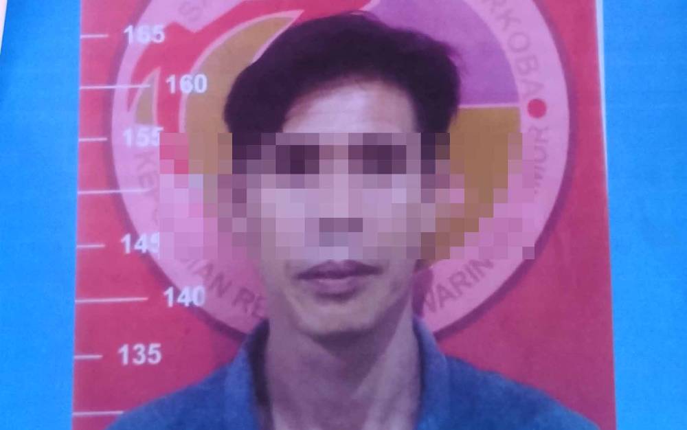 AS alias UT, tersangka kasus sabu.