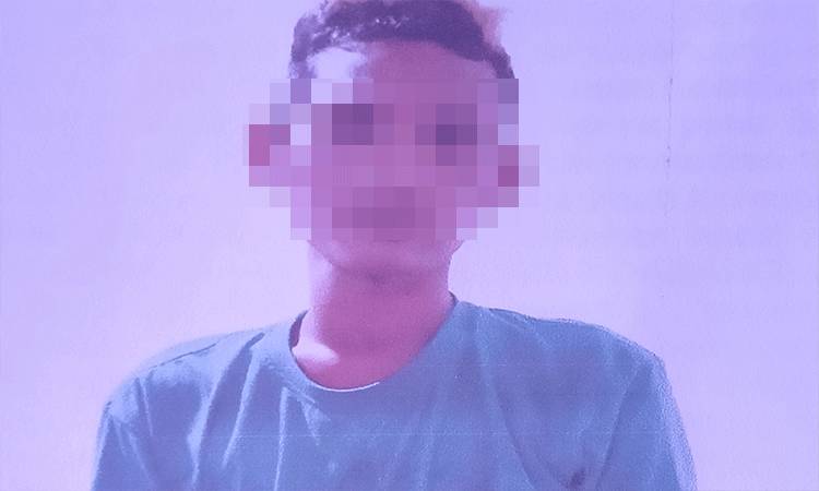 Muslim Alamsyah alias Kacong terdakwa kasus pencurian.