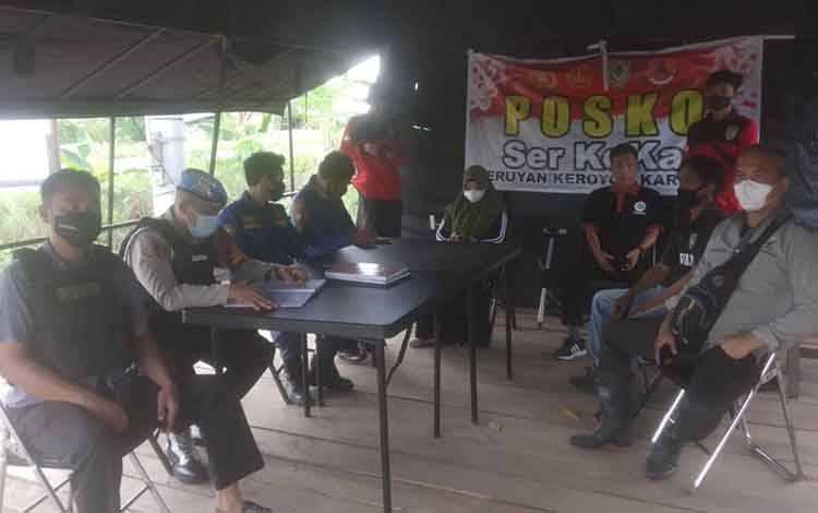 Personel gabungan bersiaga di Posko penanggulangan karhutla