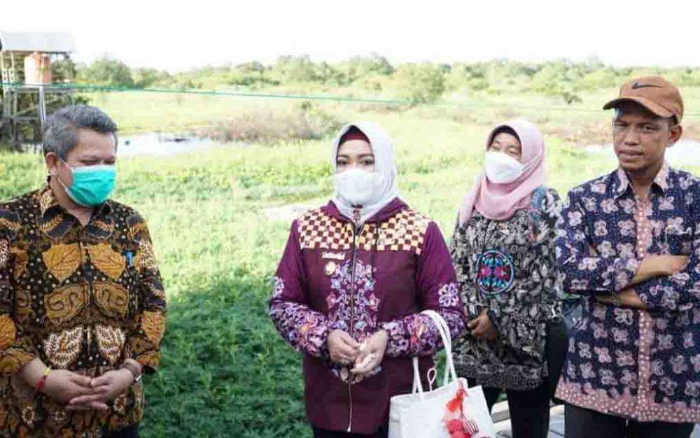 Kunjungan kerja Wakil Wali Kota Palangka Raya Umi Mastikahbersama Anggota Komisi VIII DPR RI dan Direktorat Pemberdayaan KAT