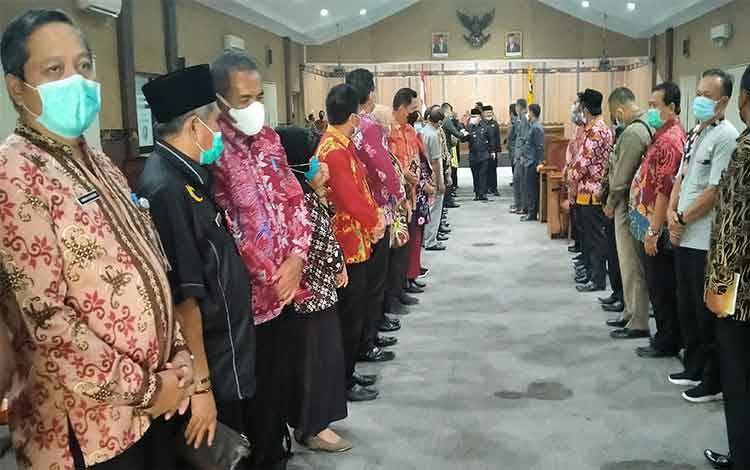 Usai rapat Paripurna pengesahan RPJMD 2021-2026 Kabupaten Kotawaringin Timur.