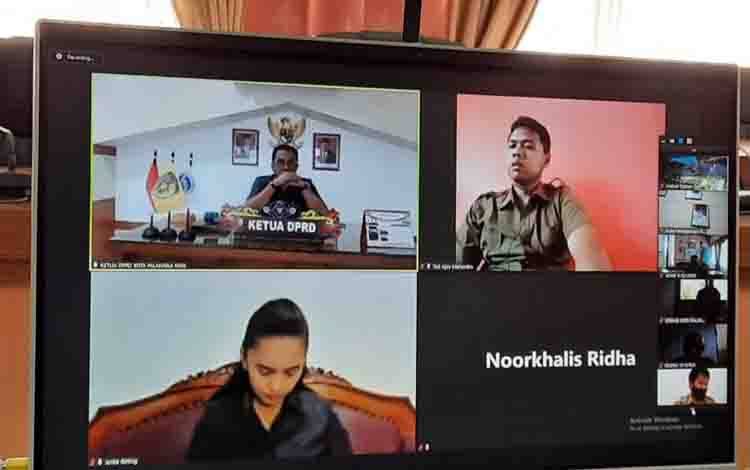 Rapat Paripurna DPRD Kota Palangka Raya digelar secara virtual