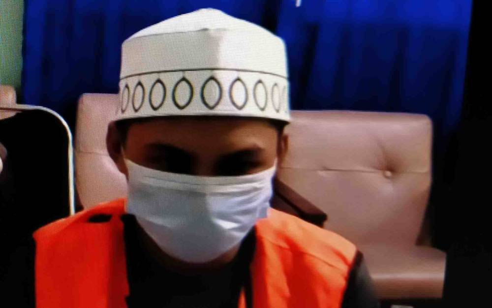 Terdakwa kasus pencurian, Ridwansyah alias Amat.