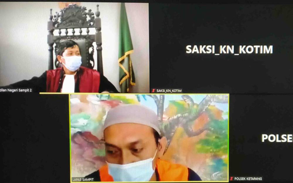 Sidang vonis kasus kecelakaan lalu lintas dengan terdakwa Basuki Handoyo, Kamis, 12 Agustus 2021.