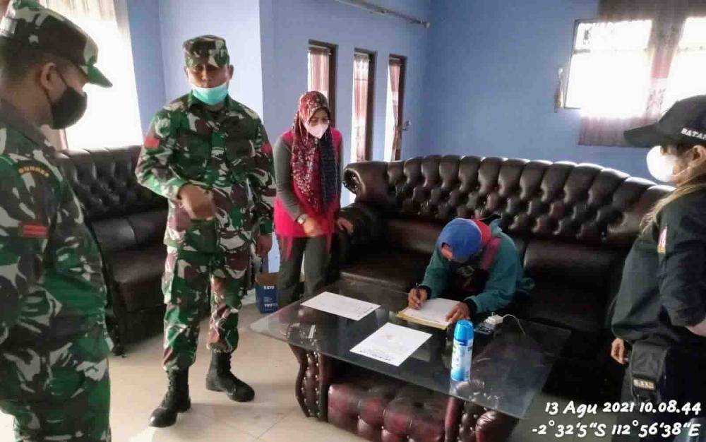 Pasien covid-19 yang telah sembuh usai menjalani isolasi di rumah isoman terpadu di Kotim.