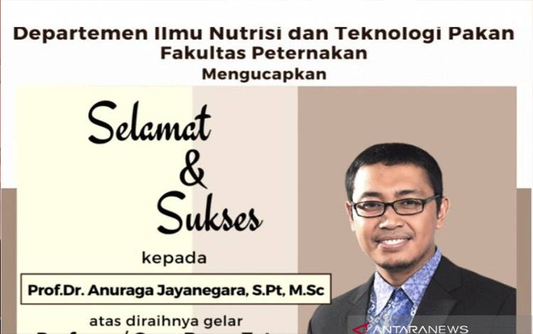 Profesor Dr. Anuraga Jayanegara, S.Pt., M.Sc. ANTARA/HO/IPB University