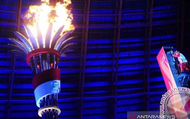 Penyalaan api PON perhelatan bidang olahraga empat tahunan