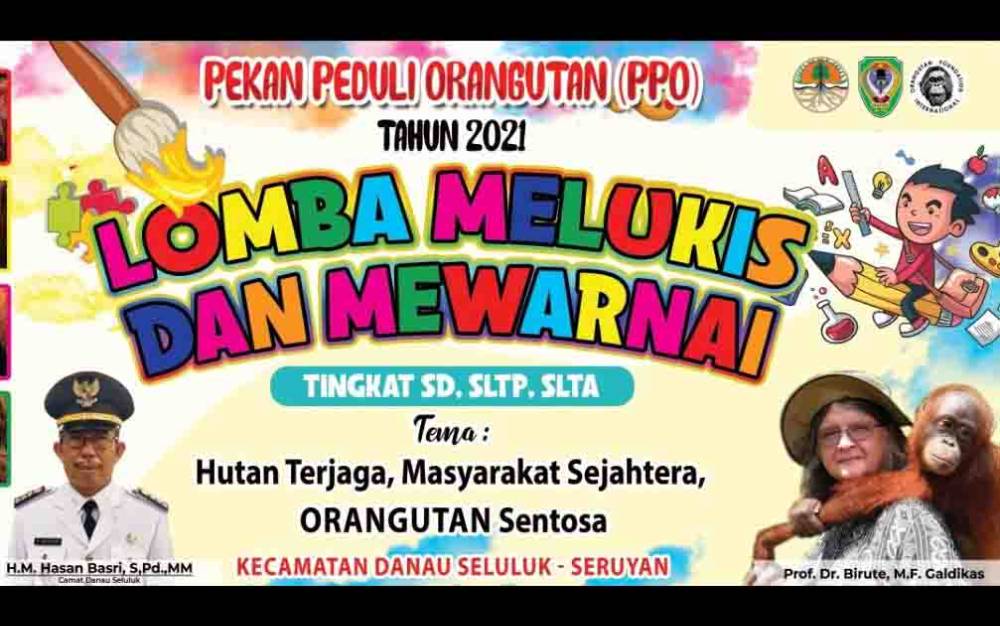 Lomba melukis dan mewarnai di Kecamatan Danau Seluluk