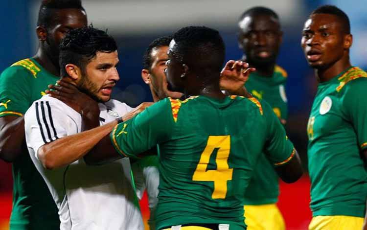 Mesir vs Senegal saat bertemu dalam laga kualifikasi Piala Afrika 2015 pada 15 November 2014