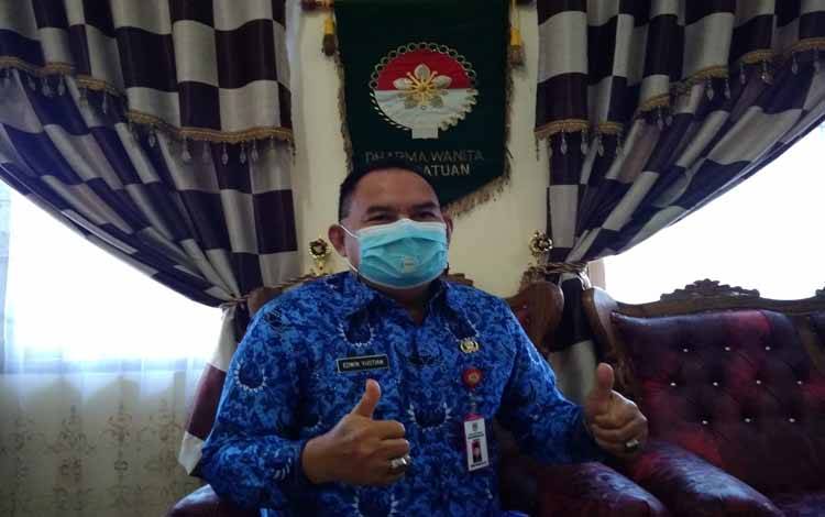 Kepala Dinas Perpustakaan dan Kearsipan Kabupaten Gunung Mas, Edwin Yustian