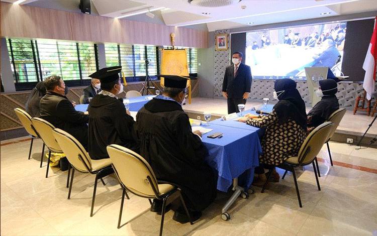 Promosi doktor Moch. Yusuf Hariagung. ANTARA/HO-Humas UI
