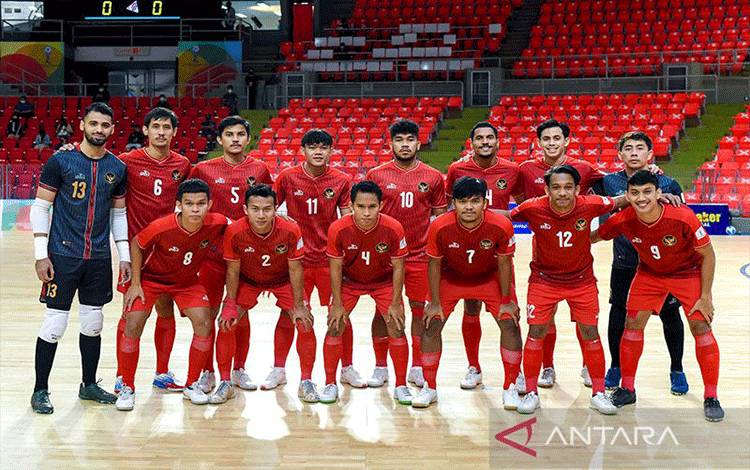 Tim nasional futsal Indonesia yang berlaga di Piala Futsal AFF 2022 di Bangkok, Thailand. (ANTARA/HO/AFF-FAT) (ANTARA/HO/AFF-FAT)