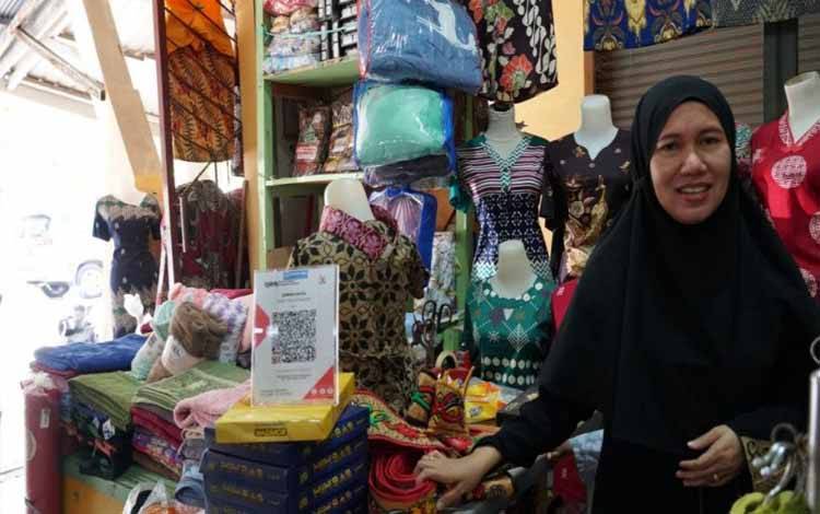 Pedagang Pasar Kahayan sediakan metode pembayaran dengan QRIS