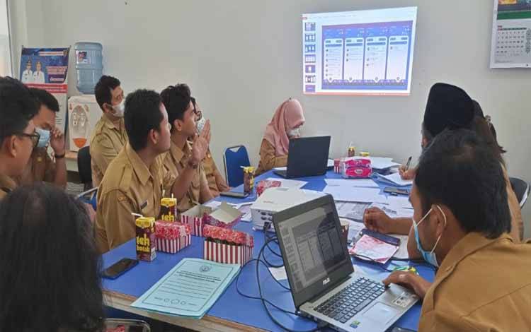 Rapat pendataan aplikasi bersama Perangkat Daerah lingkup Pemprov Kalteng