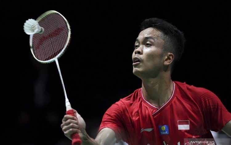 Anthony Sinisuka Ginting. ANTARA FOTO/Sigid Kurniawan/hp.