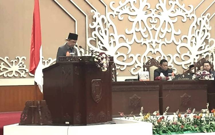 Juru Bicara Fraksi Demokrat DPRD Kalteng, Muhajirin. (FOTO: ISTIMEWA)