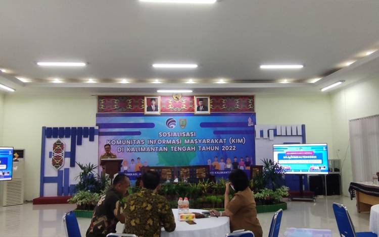 Sosialisasi Komunitas Informasi Masyarakat (KIM) di Aula Diskominfosantik, Selasa, 1 November 2022. (FOTO: HERMAWAN)