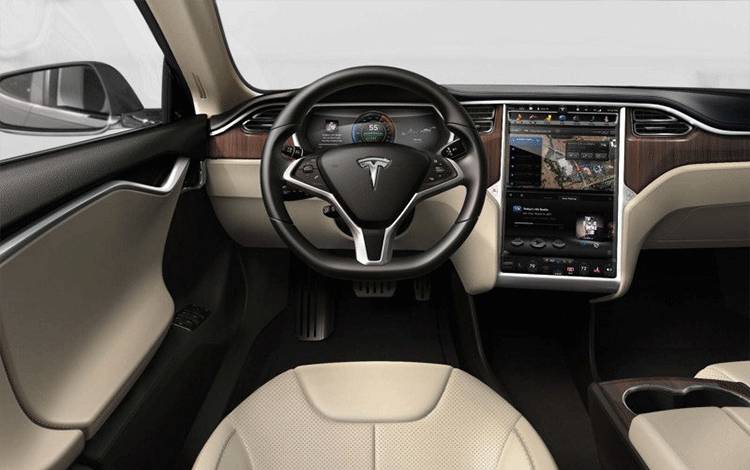 Interior dari Tesla Model S (ANTARA/mototr A)