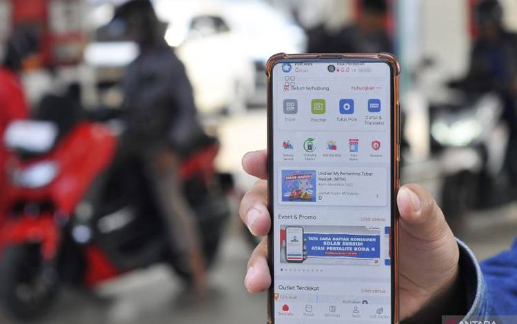 Aplikasi MyPertamina (ANTARA FOTO)