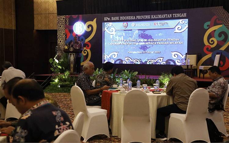 Kegiatan Capacity Building TPID se-Kalteng, bertempat di Swiss-Belhotel Danum Palangka Raya, Kamis, 23 Februari 2023. (FOTO: IST)