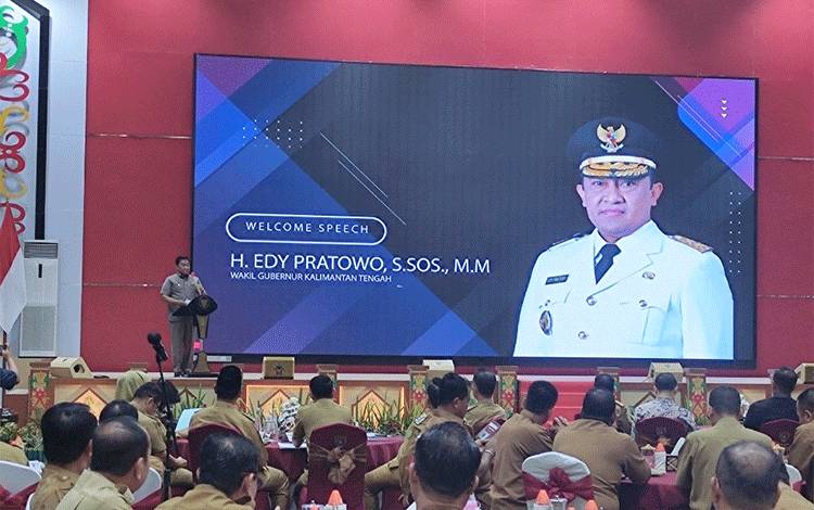 Forum Koordinasi dan Konsultasi Peningkatan Implementasi Reformasi Birokrasi dan Percepatan Penerapan SPBE di Aula Jayang Tingang, Selasa 16 Mei 2023. (FOTO: HERMAWAN)