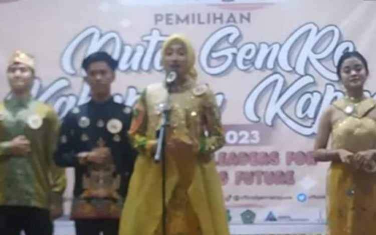 Ajang Pemilihan Duta GenRe Kabupaten Kapuas, bertempat di Aula Dinas Pendidikan setempat tahun 2023. (FOTO: IST)