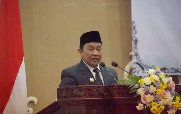 Wakil Gubernur Kalimantan Tengah (Kalteng), Edy Pratowo di DPRD Kalteng, Selasa 30 Mei 2023. (FOTO: IST)