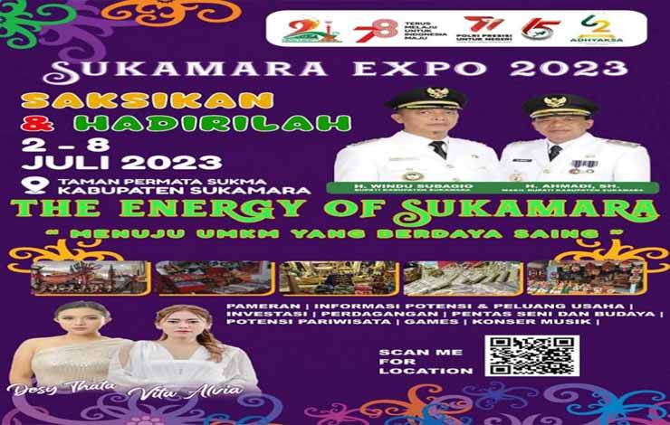 Pengumuman Pelaksanaan Sukamara Expo 2023 oleh Pemkab Sukamara. (NORHASANAH)