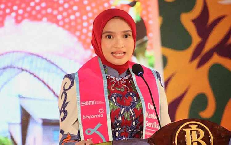 Ketua Dekranasda Kalteng, Ivo Sugianto Sabran. (FOTO: MMC KALTENG)