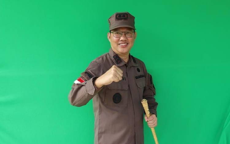 Kepala Kejaksaan Negeri Gunung Mas Sahroni saat ditemui wartawan beberapa saat lalu. (FOTO: IST)?