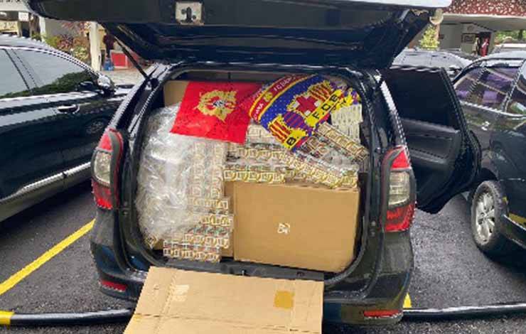Barang bukti rokok ilegal di Kantor Wilayah DJBC Aceh. ANTARA/HO-Humas Bea Cukai Aceh.