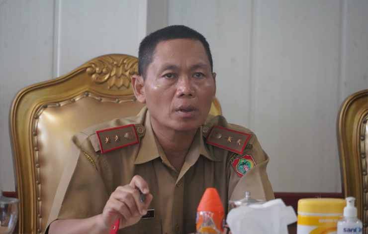 Staf Ahli Gubernur Kalteng Bidang Ekonomi, Keuangan dan Pembangunan Yuas Elko. (FOTO: ERLINA/RIZAL)