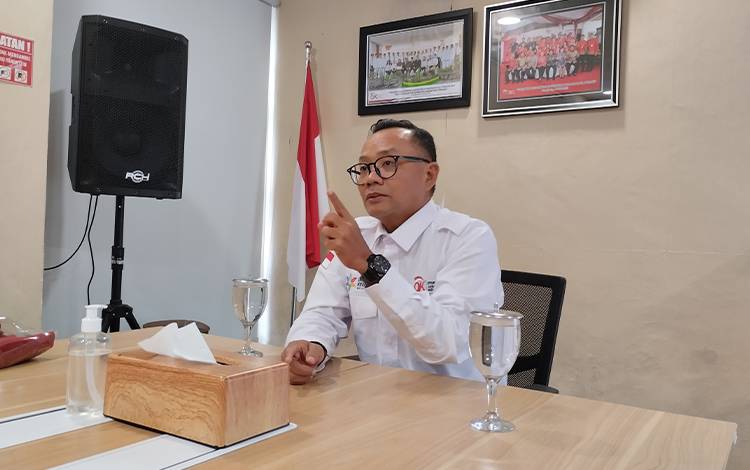 Kepala Otoritas Jasa Keuangan atau OJK Provinsi Kalimantan Tengah, Otto Fitriandy.(FOTO: TESTI PRISCILLA)