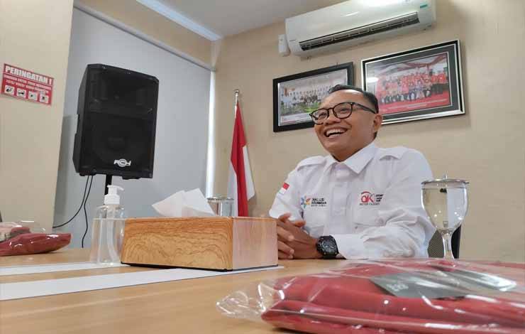 Kepala Otoritas Jasa Keuangan atau OJK Provinsi Kalteng, Otto Fitriandy.(FOTO: TESTI PRISCILLA)