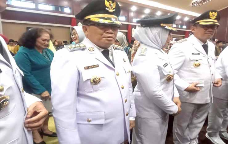 Penjabat atau Pj Bupati Kapuas, Erlin Hardi yang baru dilantik oleh Gubernur Kalteng pada Senin, 25 September 2023.(FOTO: TESTI PRISCILLA)