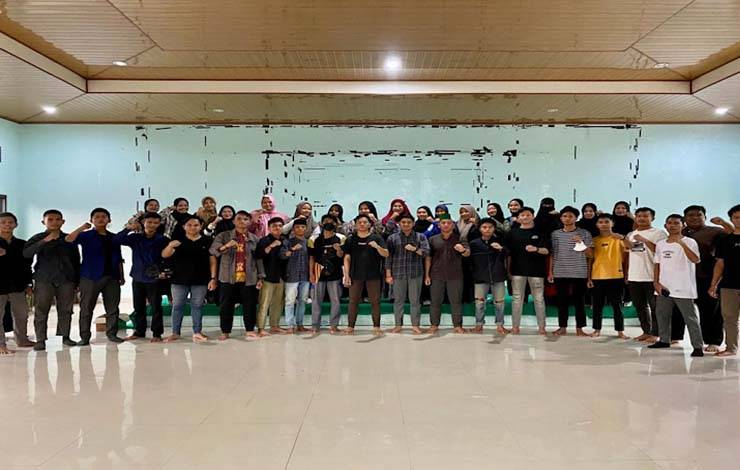 Seruan Konsolidasi Akbar, yang dilaksanakan di Aula Sekretariat HMI Cabang Palangka Raya, Minggu, 8 Oktober 2023 sore (Foto:MARINI)