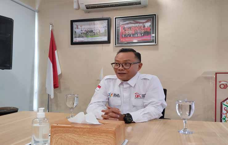 Kepala Otoritas Jasa Keuangan atau OJK Provinsi Kalimantan Tengah, Otto Fitriandy.(FOTO: TESTI PRISCILLA)