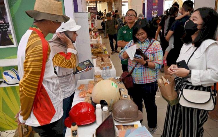 Kegiatan Promosi Gebyar UKMK Berbahan Sawit "Just Saw It UKMK" dalam mendukung UKMK Sawit Go Internasional.(FOTO: Rilis BPDPKS)
