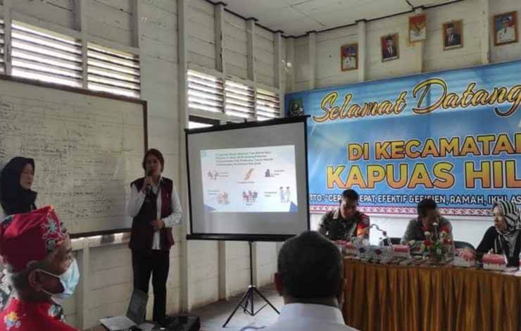 Suasana saat Forum Puspa Kapuas gelar praktik baik di Kecamatan Kapuas Hilir. (FOTO:IST)