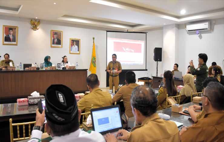 Suasana saat kegiatan Rambuk stunting digelar di Kapuas pada Senin, 6 November 2023. (FOTO: IST)