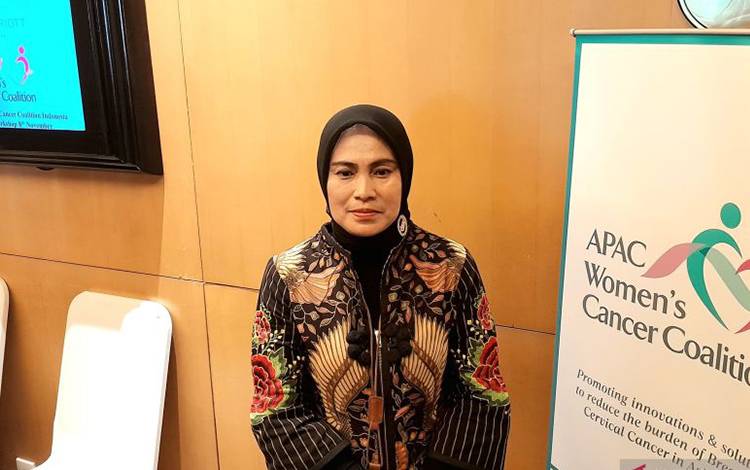 Direktur Pencegahan dan Pengendalian Penyakit Tidak Menular Kemenkes Eva Susanti ditemui di Jakarta, Rabu (8/11/2023). (ANTARA/Lintang Budiyanti Prameswari).
