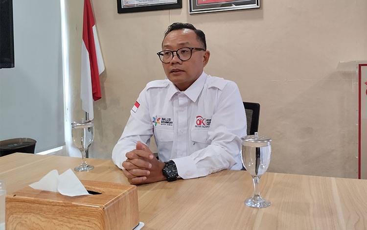 Kepala Otoritas Jasa Keuangan atau OJK Provinsi Kalimantan Tengah, Otto Fitriandy.(TESTI PRISCILLA)