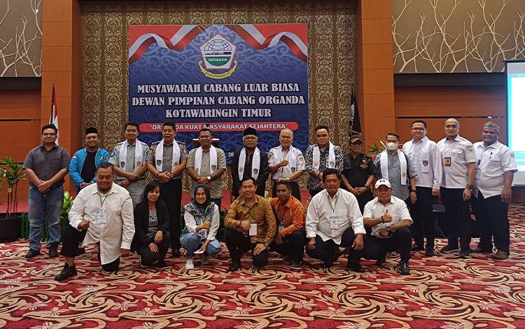 Musyawarah cabang luar biasa DPC Organda Kabupaten Kotawaringin Timur di Aquarius Boutique Hotel, Kamis, 30 November 2023. (FOTO: DEWIP)