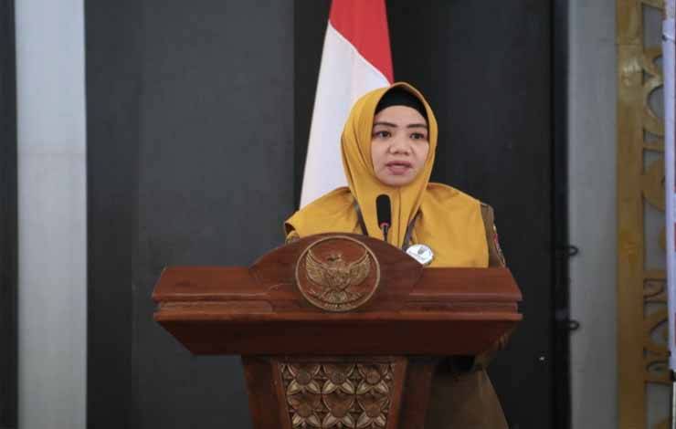Kepala BPSDM Provinsi Kalteng Rahmawati, di Aula BPSDM Provinsi Kalteng, Selasa, 12 Desember 2023. (FOTO: AGUNG)