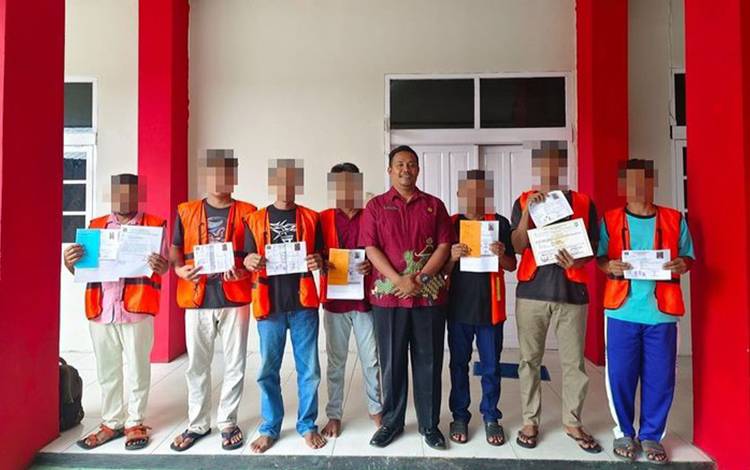 Tujuh narapidana Lapas Sampit dibebaskan. (FOTO: IST)
