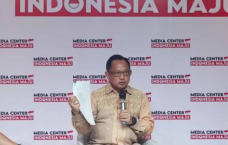 Menteri Dalam Negeri Tito Karnavian dalam diskusi "Ada Apa dengan Daerah Khusus Jakarta" di Menteng, Jakarta Pusat, Selasa (19/12/2023). ANTARA/Siti Nurhaliza
