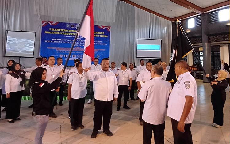 Pelantikan Pengurus DPC Organda Kabupaten Kotawaringin Timur di Gedung Serba Guna, Sampit, Senin, 15 Januari 2024. (FOTO: DEWIP)